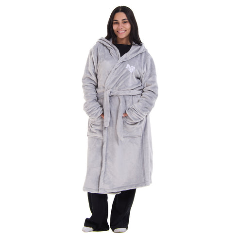 Snuggs Blanket Robe Light Grey